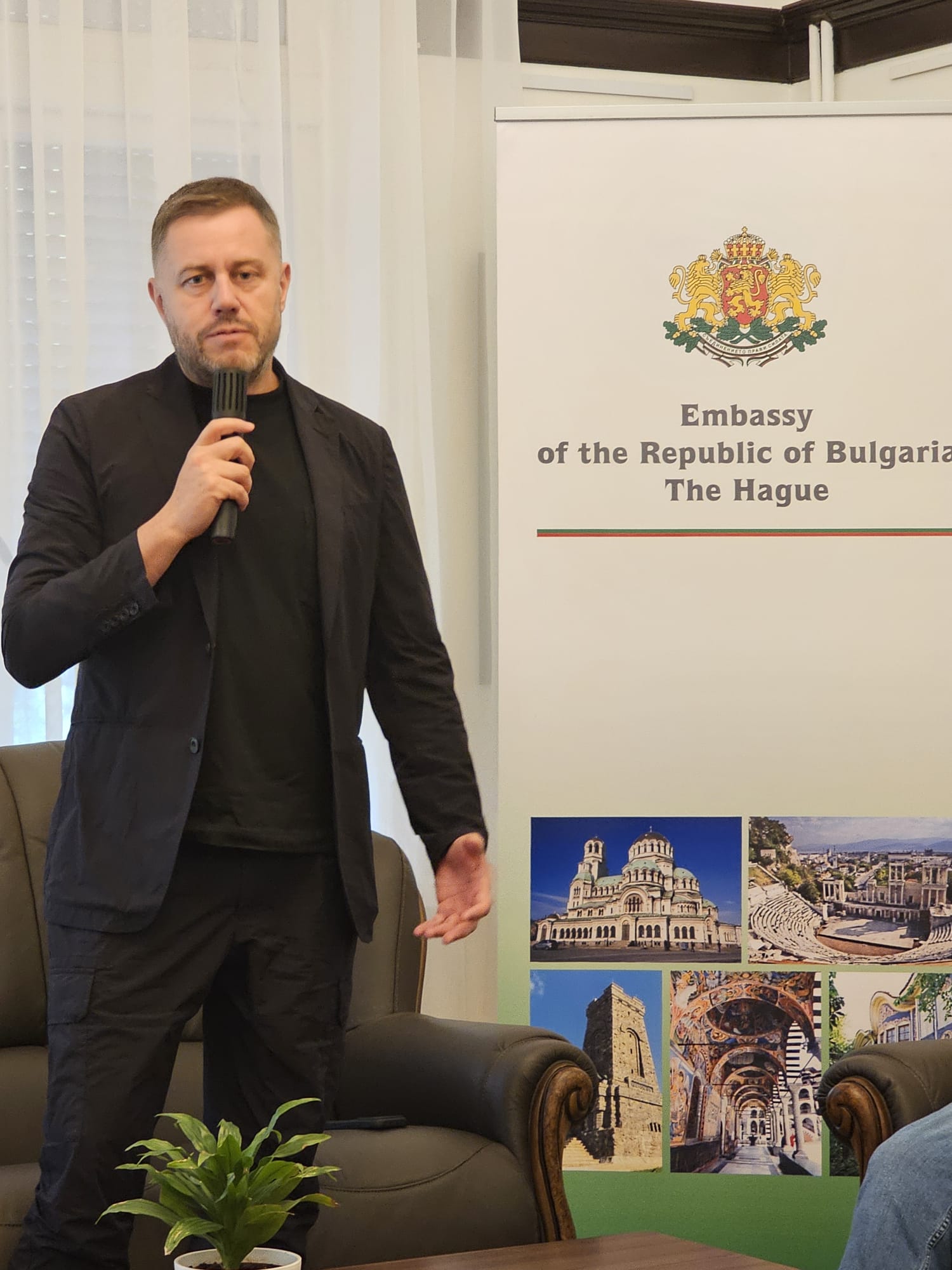 Meeting with Georgi Milkov at the Embassy of the Republic of Bulgaria